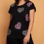تیشرت نخ پنبه قلبی